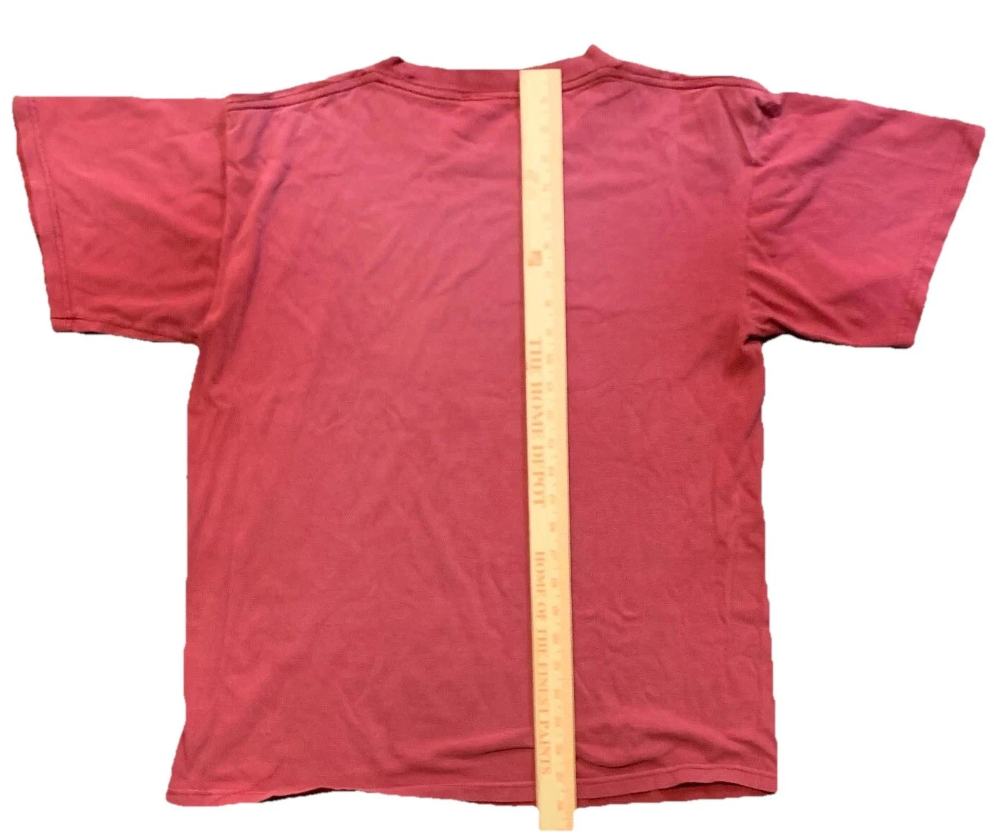 The Alamo Mens Red A Historic Site In San Antonio Vintage Print Rare T-Shirt