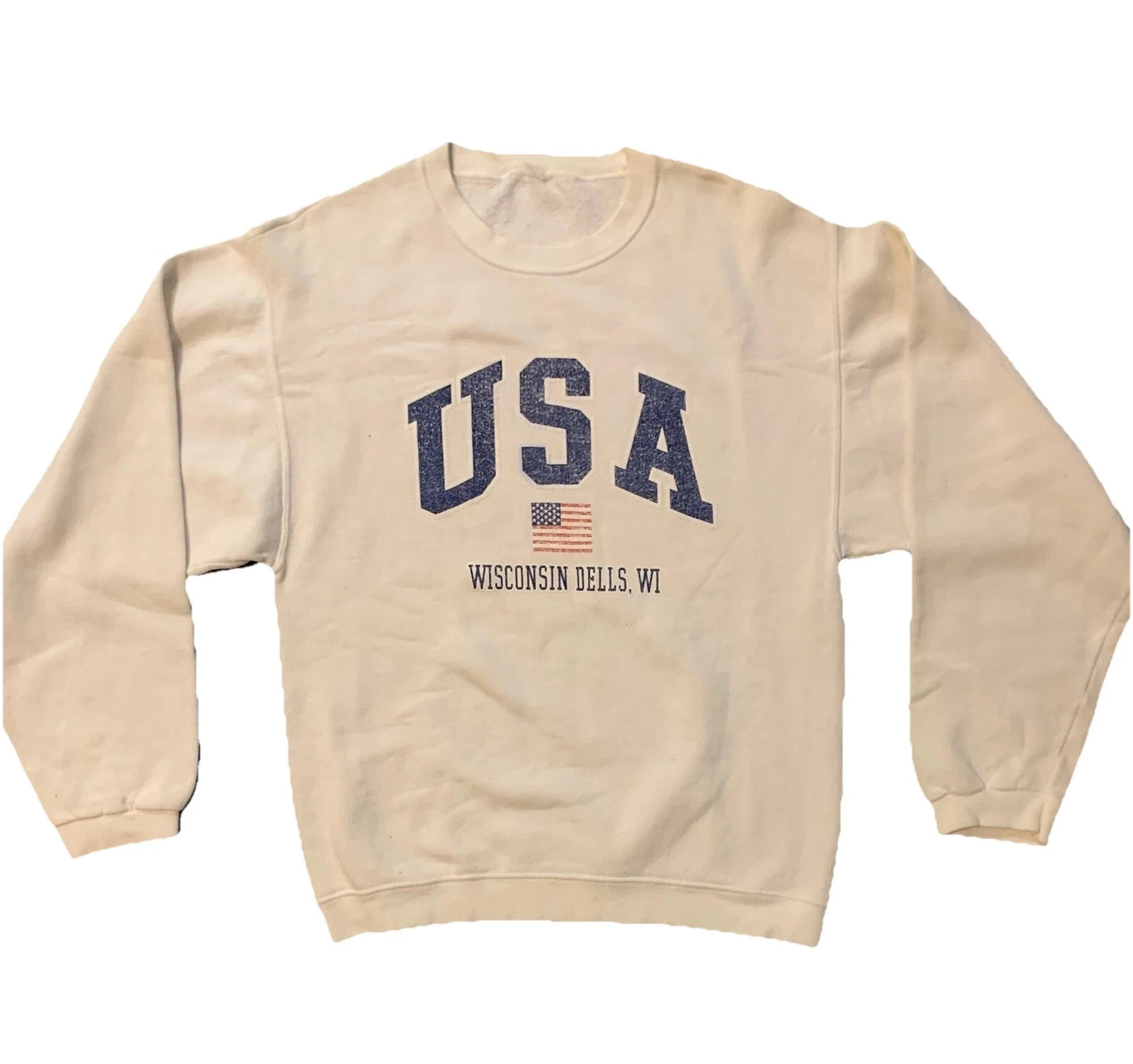 Vintage Wisconsin Dells WI Crewneck Pullover Sweatshirt Y2K RARE SHIPS ASAPP