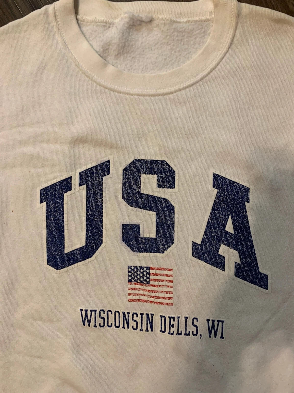 Vintage Wisconsin Dells WI Crewneck Pullover Sweatshirt Y2K RARE SHIPS ASAPP