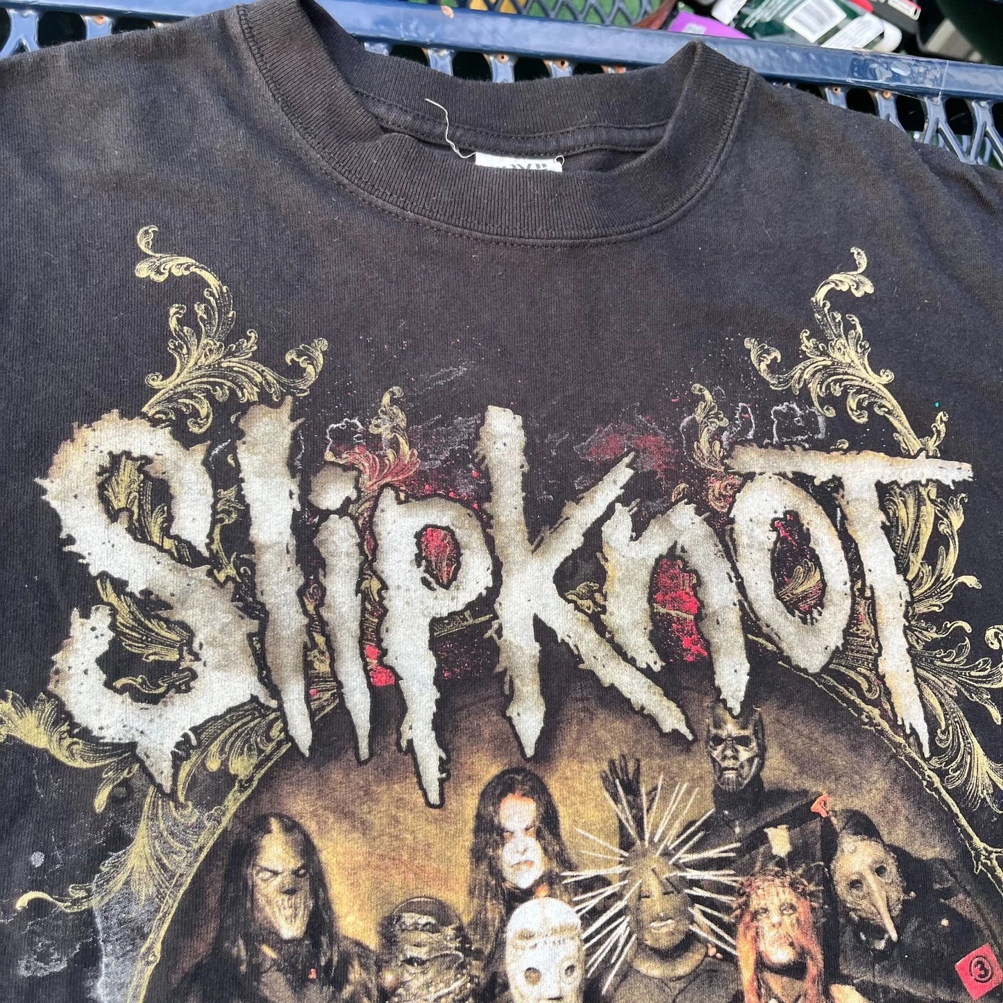 2009 Slipknot All Hope Is Gone World Tour Anvil Mens Black Graphic T Shirt Large