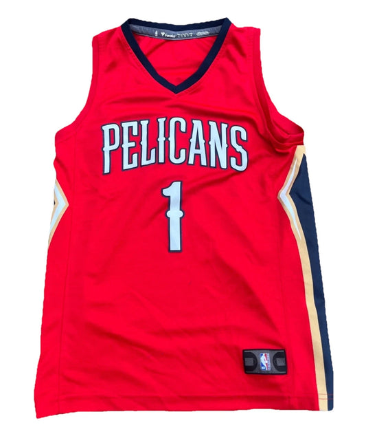 Fanatics Mens Red New Orleans Pelicans Zion Williamson #1 NBA Jersey Size Large