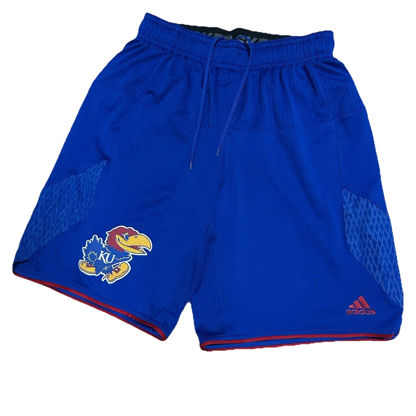 Rare Player Issued Kansas Jayhawks Shorts Basketball Vintage HISTORY Size L
