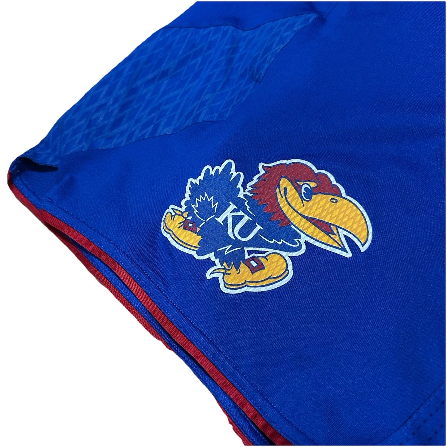 Rare Player Issued Kansas Jayhawks Shorts Basketball Vintage HISTORY Size L