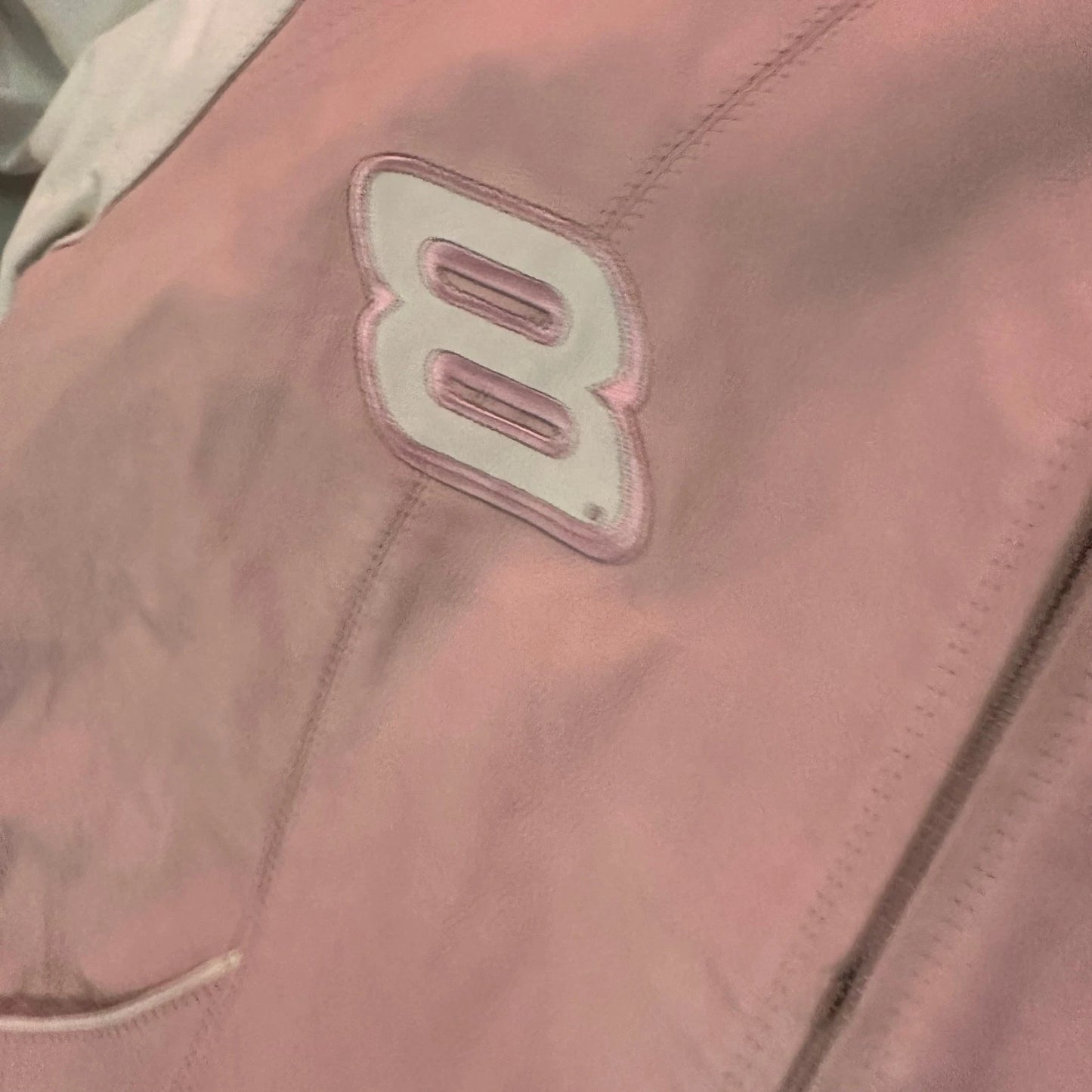 Wilson's Leathers Chase Authentic NASCAR Vintage Jacket #8 Dale Earnhardt Pink M