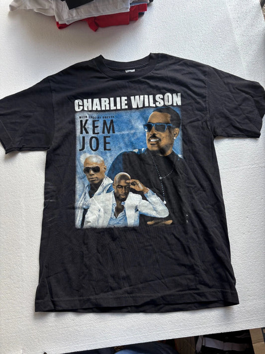 Alstyle Mens Black Charlie Wilson Kem Joe Forever Tour 2015 R&B Concert Sz M