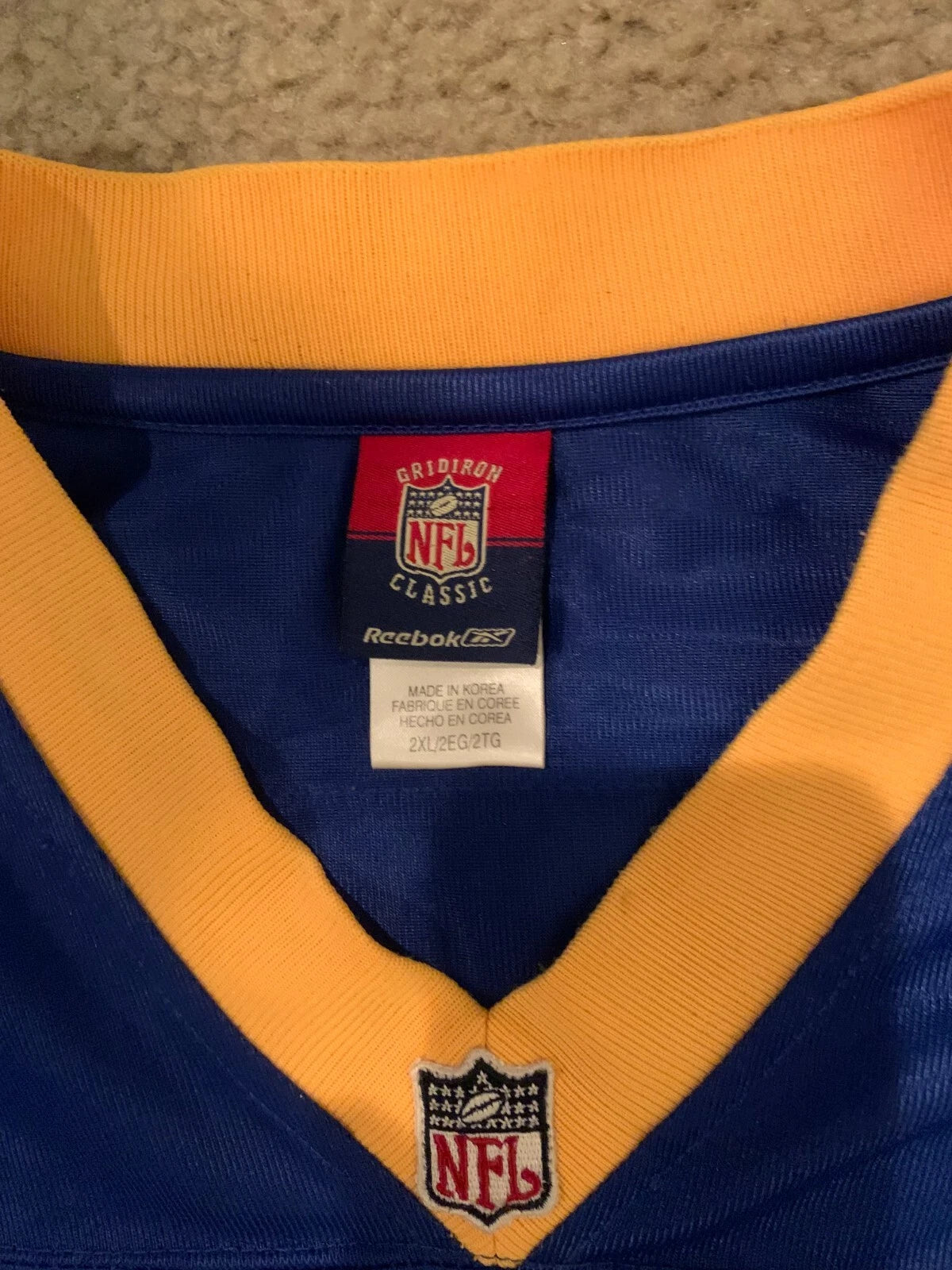 Reebok Mens Blue Jack Youngblood #85 Los Angeles Rams 1979 NFL Jersey Size 2XL