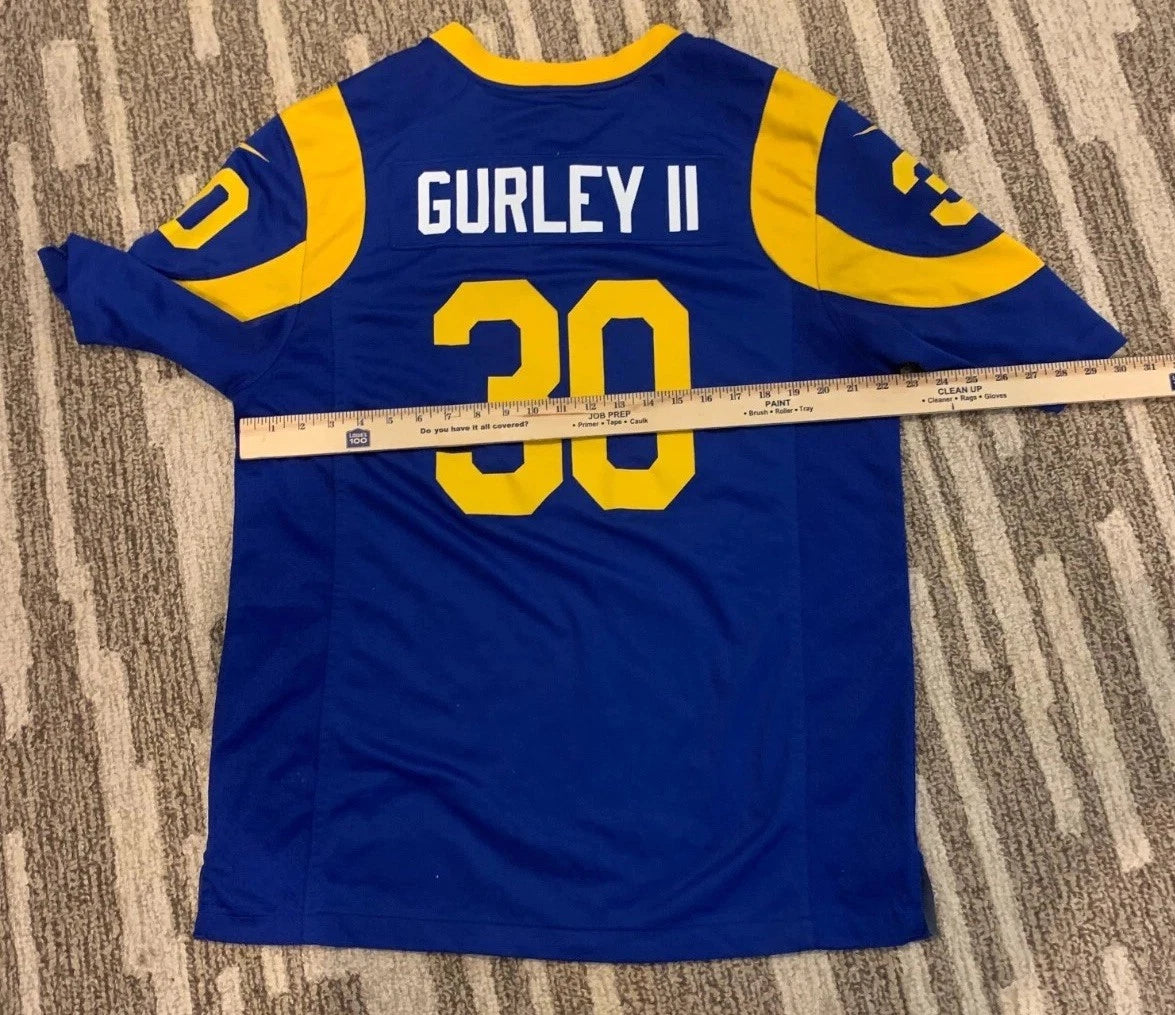 Nike Mens Navy Los Angeles Rams Todd Gurley II #30 NFL On Field Jersey Large