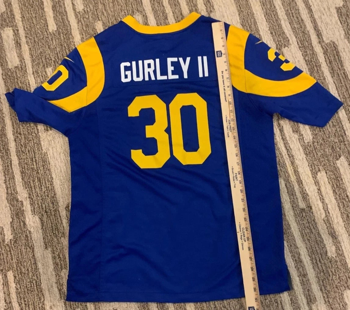 Nike Mens Navy Los Angeles Rams Todd Gurley II #30 NFL On Field Jersey Large