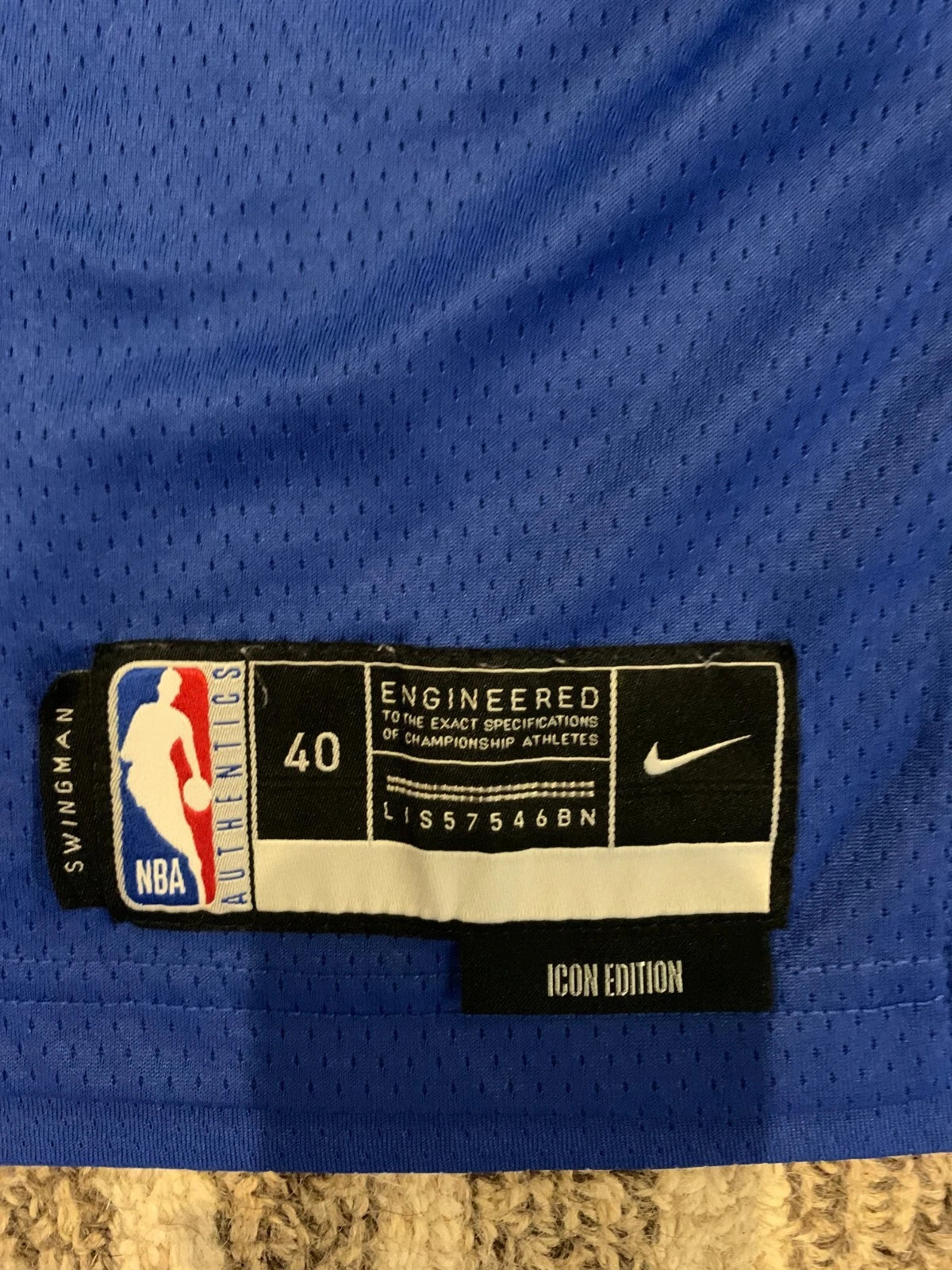 Nike Mens Dri-FIT Kyrie Irving Swingman Icon Dallas Mavericks NBA Jersey Size 40