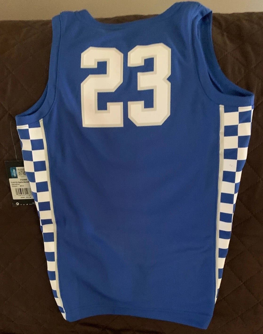 Nike Mens Royal Blue Kentucky Wildcats Anthony Davis #23 Basketball Jersey Large