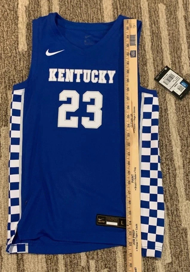 Nike Mens Royal Blue Kentucky Wildcats Anthony Davis #23 Basketball Jersey Large