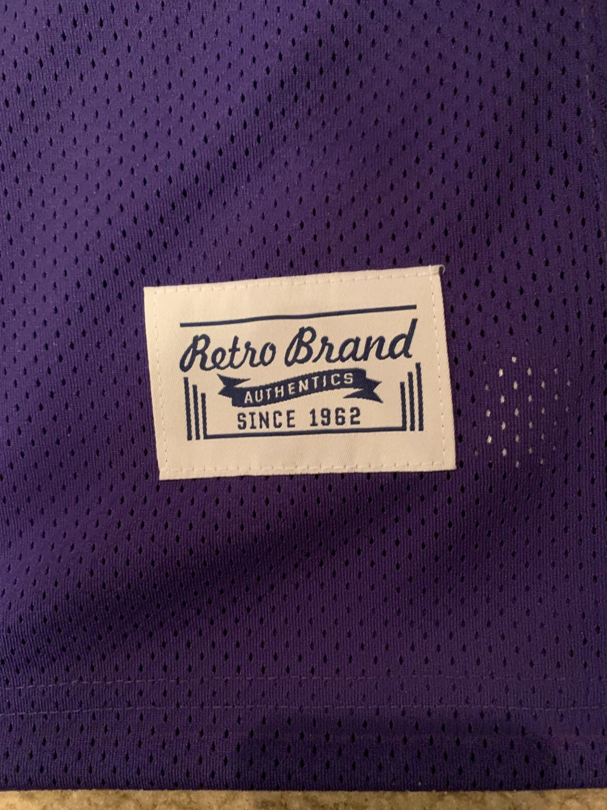 Retro Brand Mens Purple LSU Tigers Shaquille O'Neal #33 Basketball Jersey XL