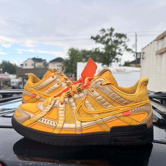 Off White x Nike Dunk Low Rubber Yellow Size 11