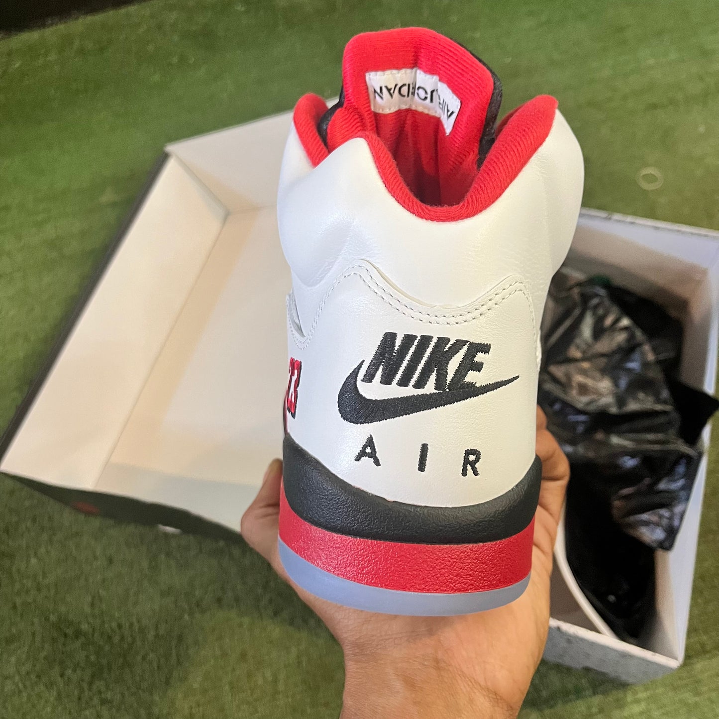 Jordan 5 Fire Red New Size 13