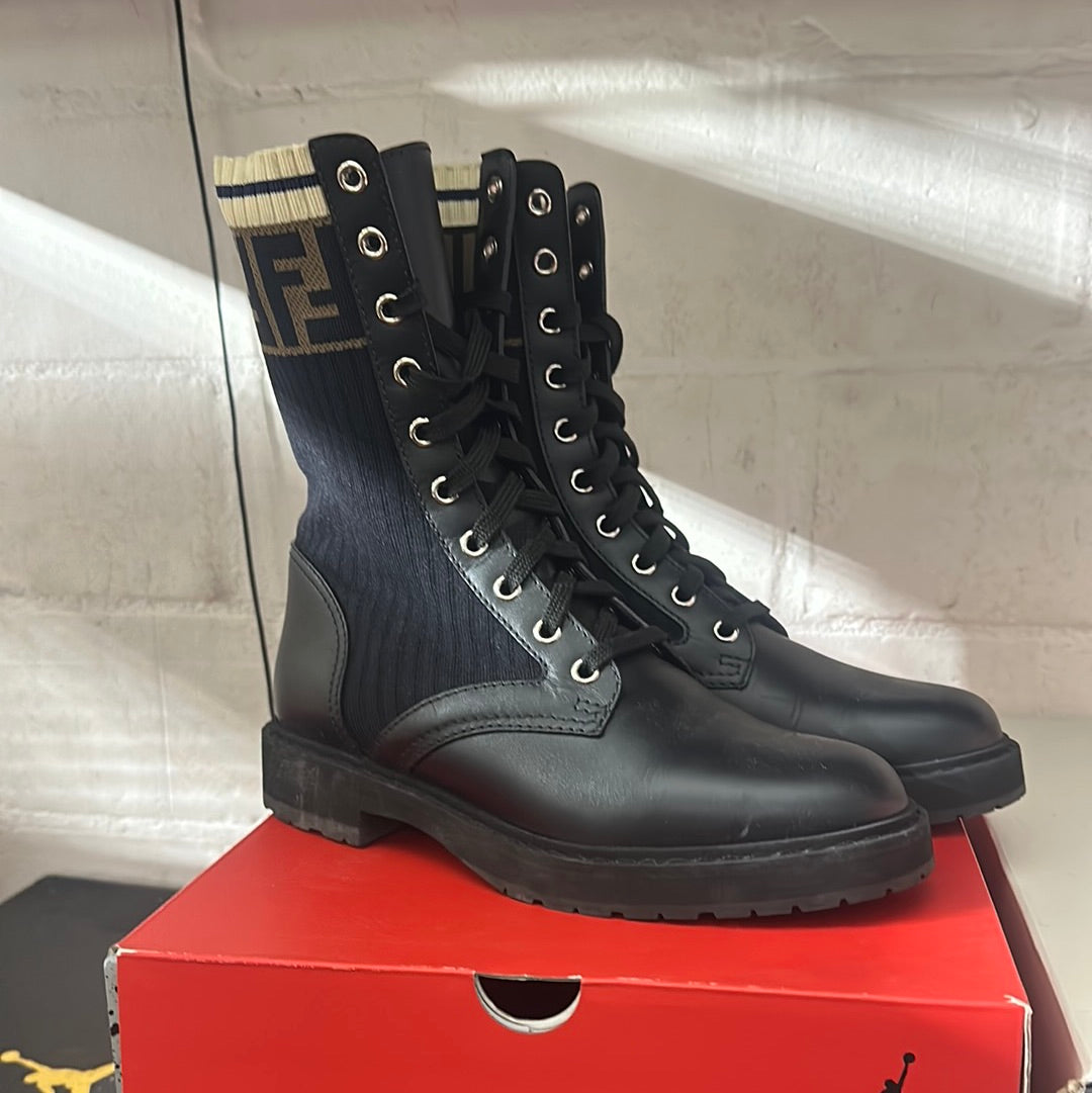 Fen Hi Black Boot Size 36.5 (HOU)(trstdclub)