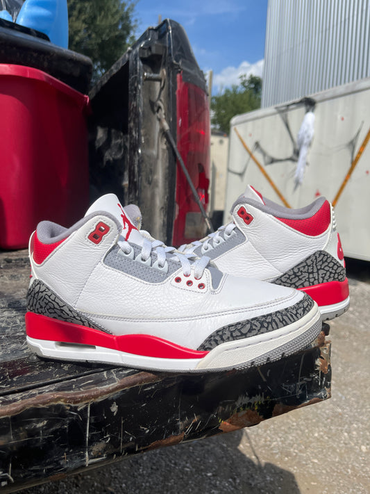 Jordan 3 Fire Red Size 8