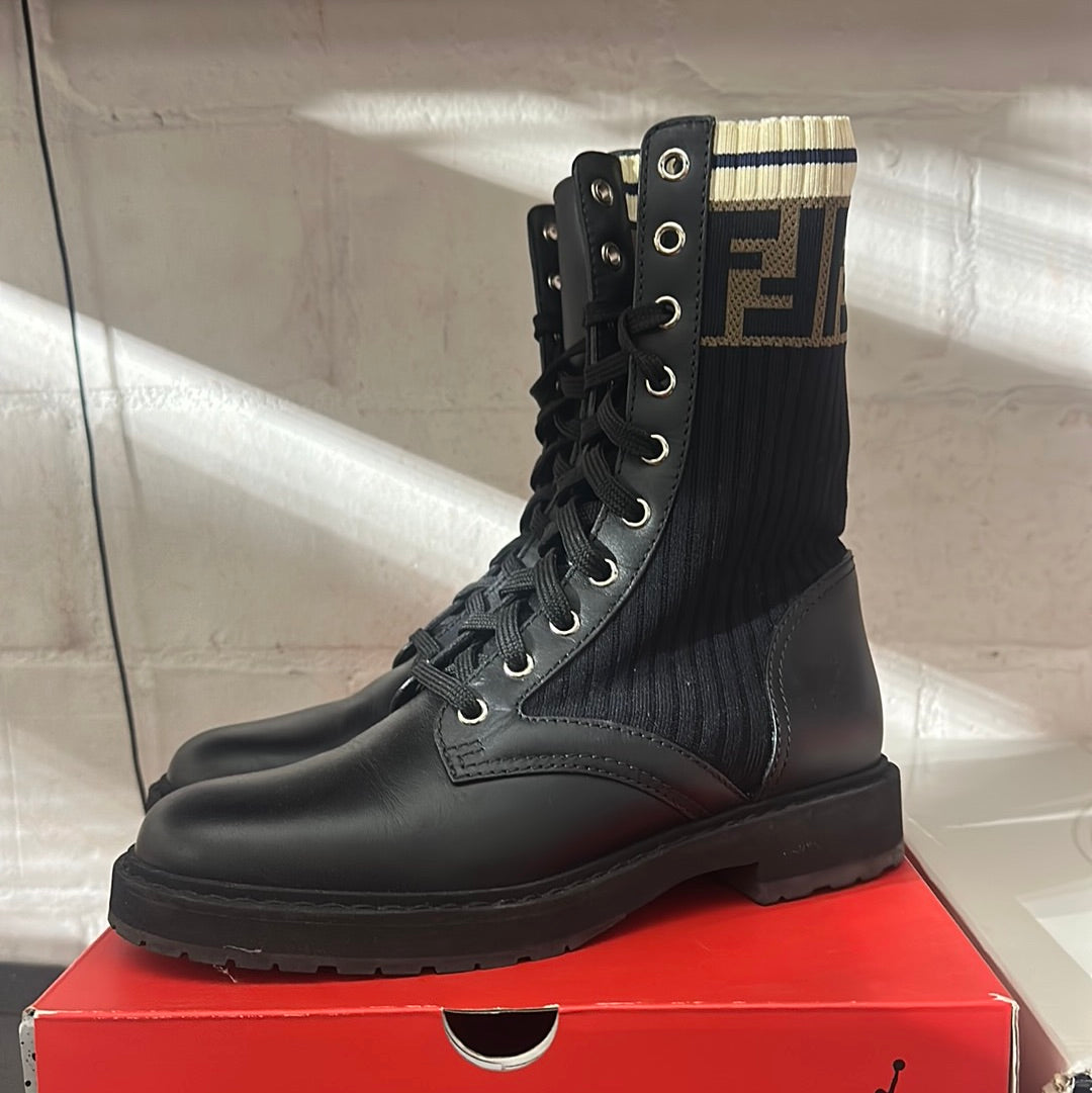 Fen Hi Black Boot Size 36.5 (HOU)(trstdclub)