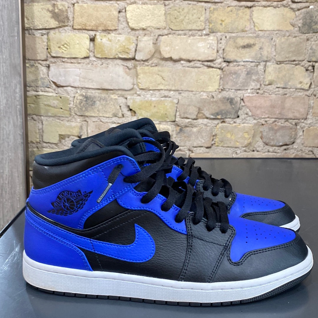 1 Mid Hyper Royal Leather Size 10.5 (MKE) TRUSTEDCLUB