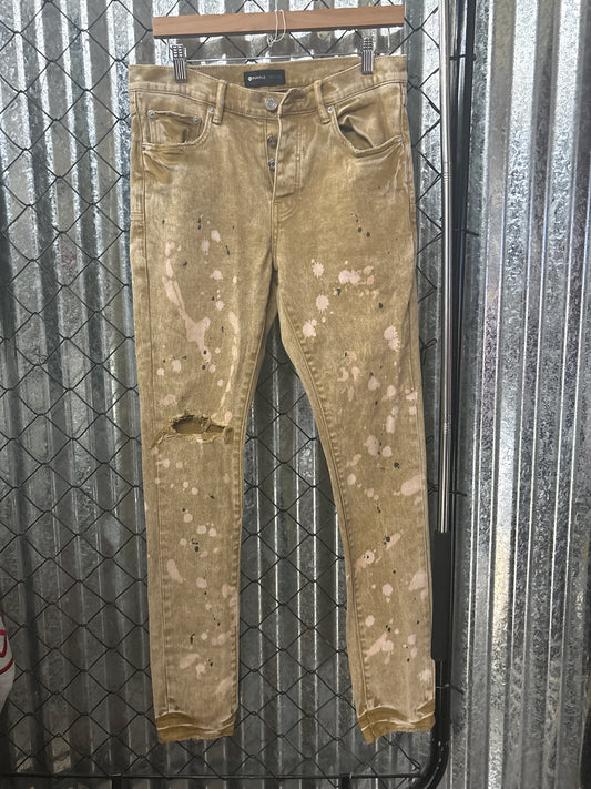 Purple Jeans Tan Size 31