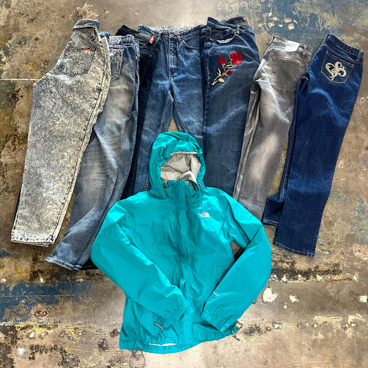 Vintage Denim North Face Jacket Assorted Sizes (TRSTDCLUB)(HOU)
