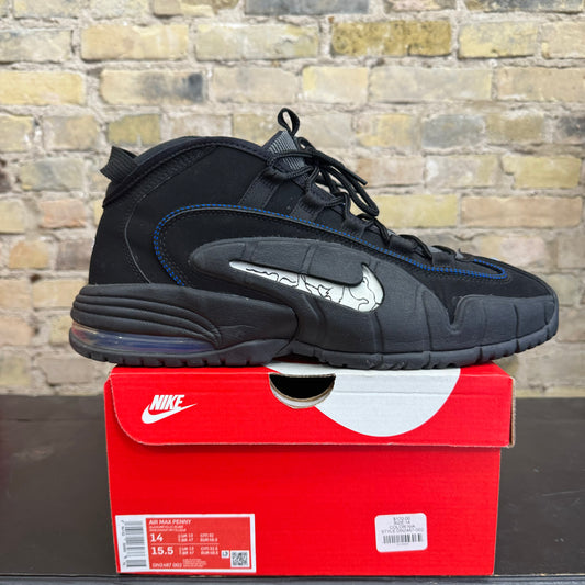 Air Max Penny 1 All-Star Black Metallic Silver Size 14 (MKE) Trusted Club