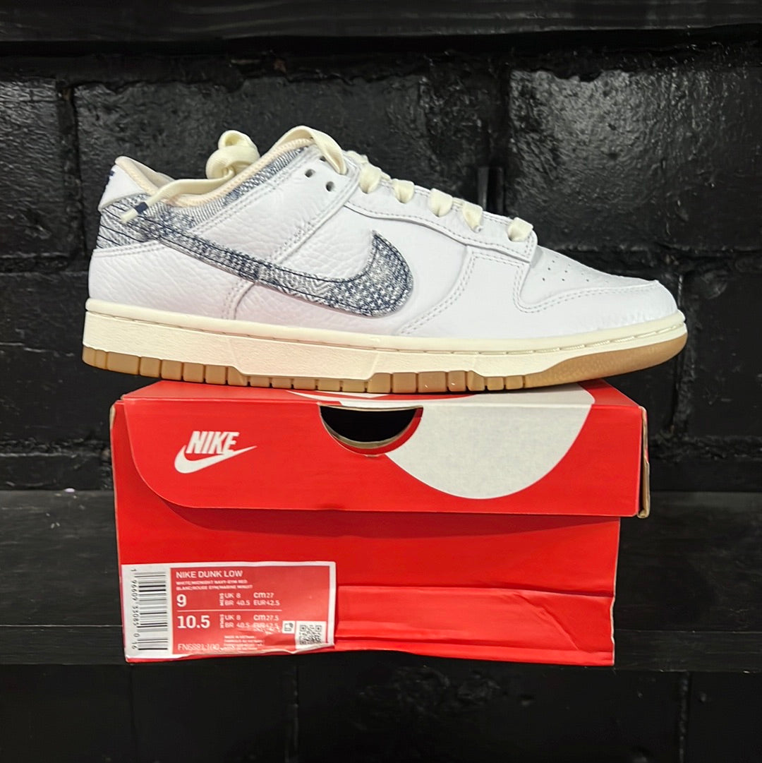 Dunk low white gum size 9 (HOU) (Trusted Club)