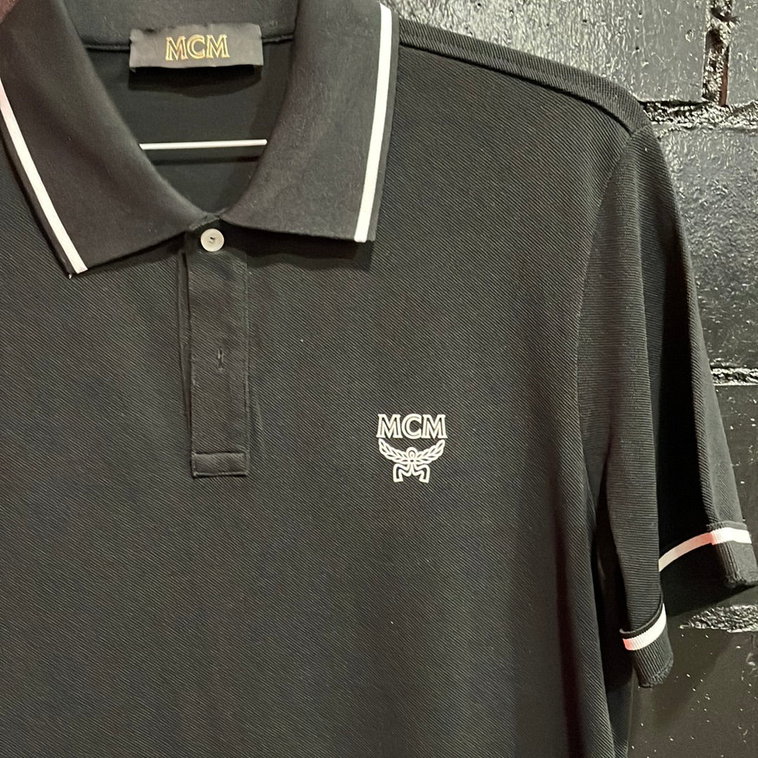 MCM Black Polo Size M (HOU) (Trusted Club)