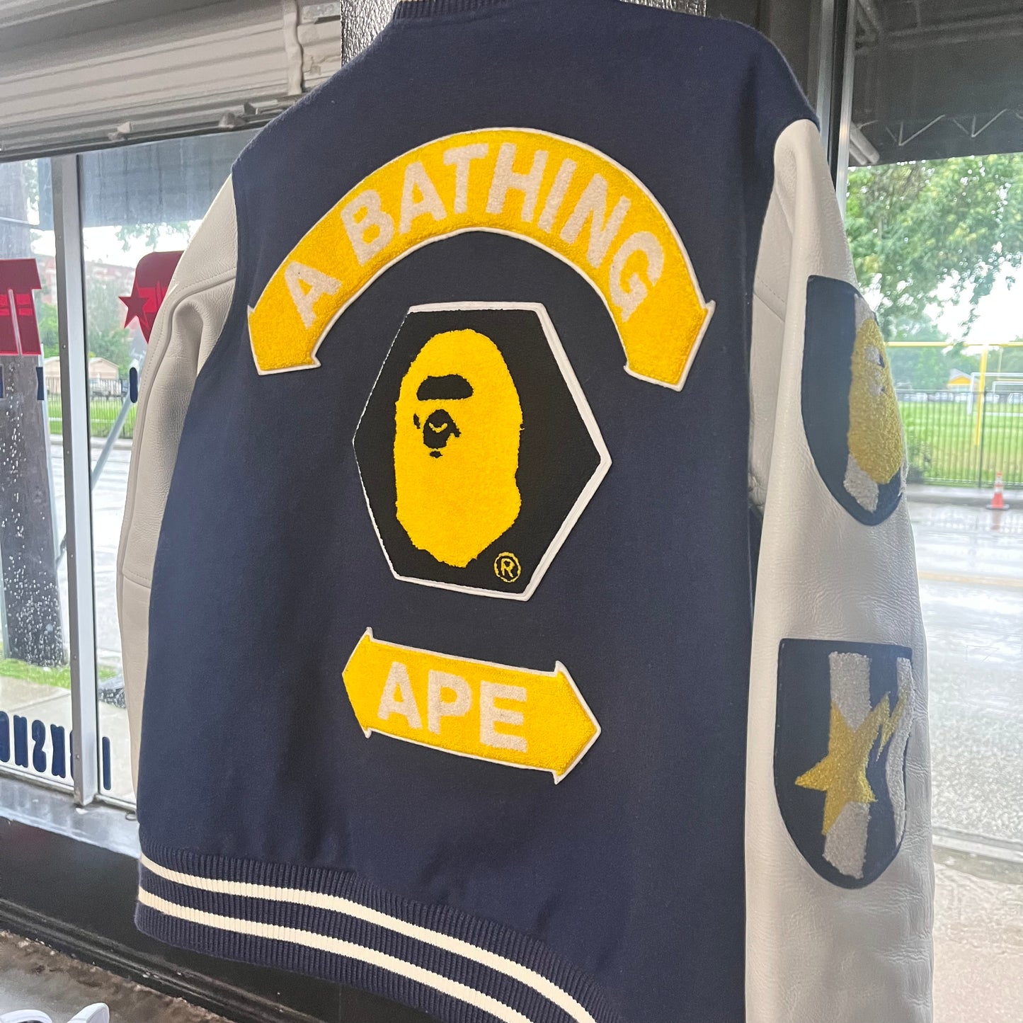 Bape Letterman Size Medium (HOU) (TrustedClub)