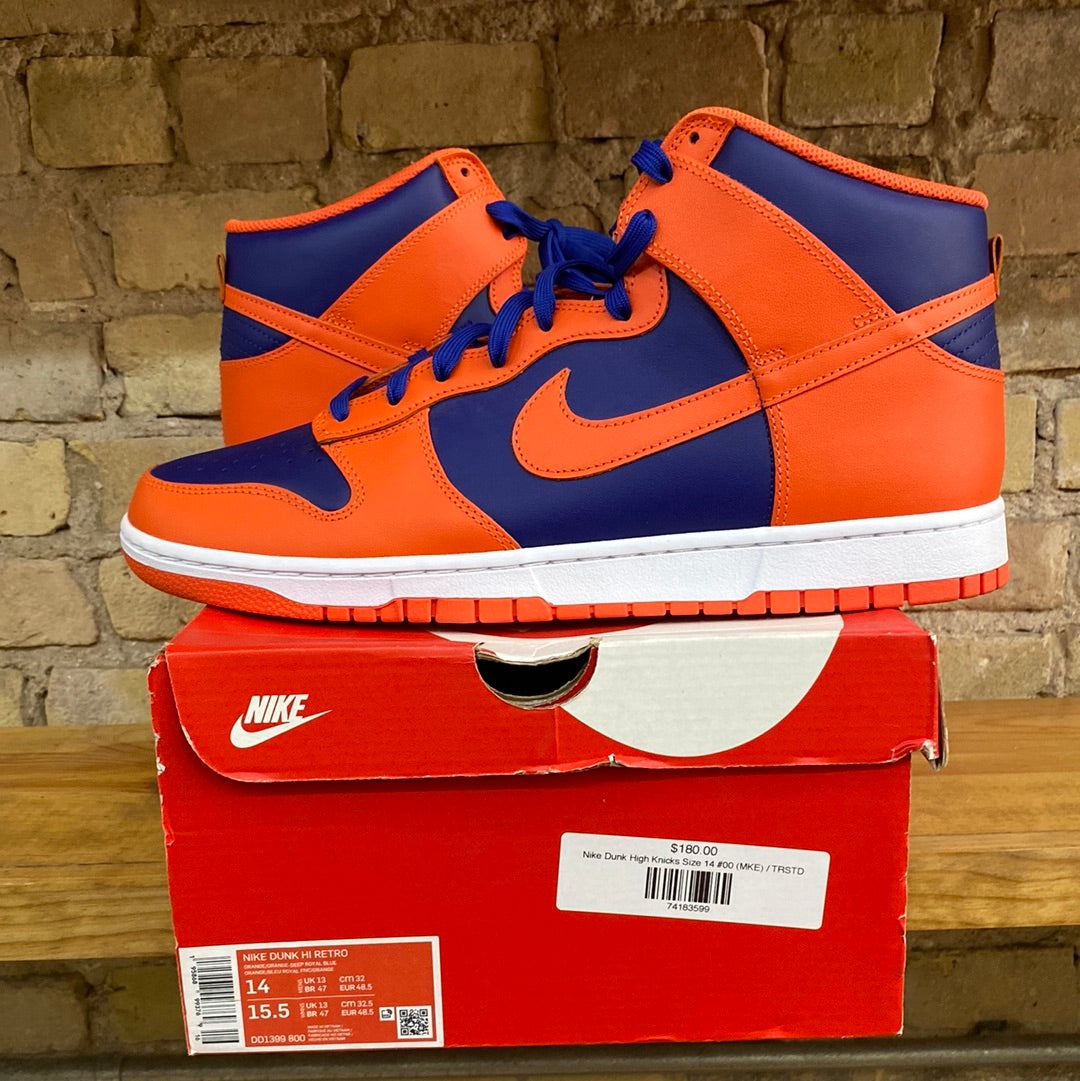 Nike Dunk High Knicks Size 14 (MKE) TRUSTEDCLUB