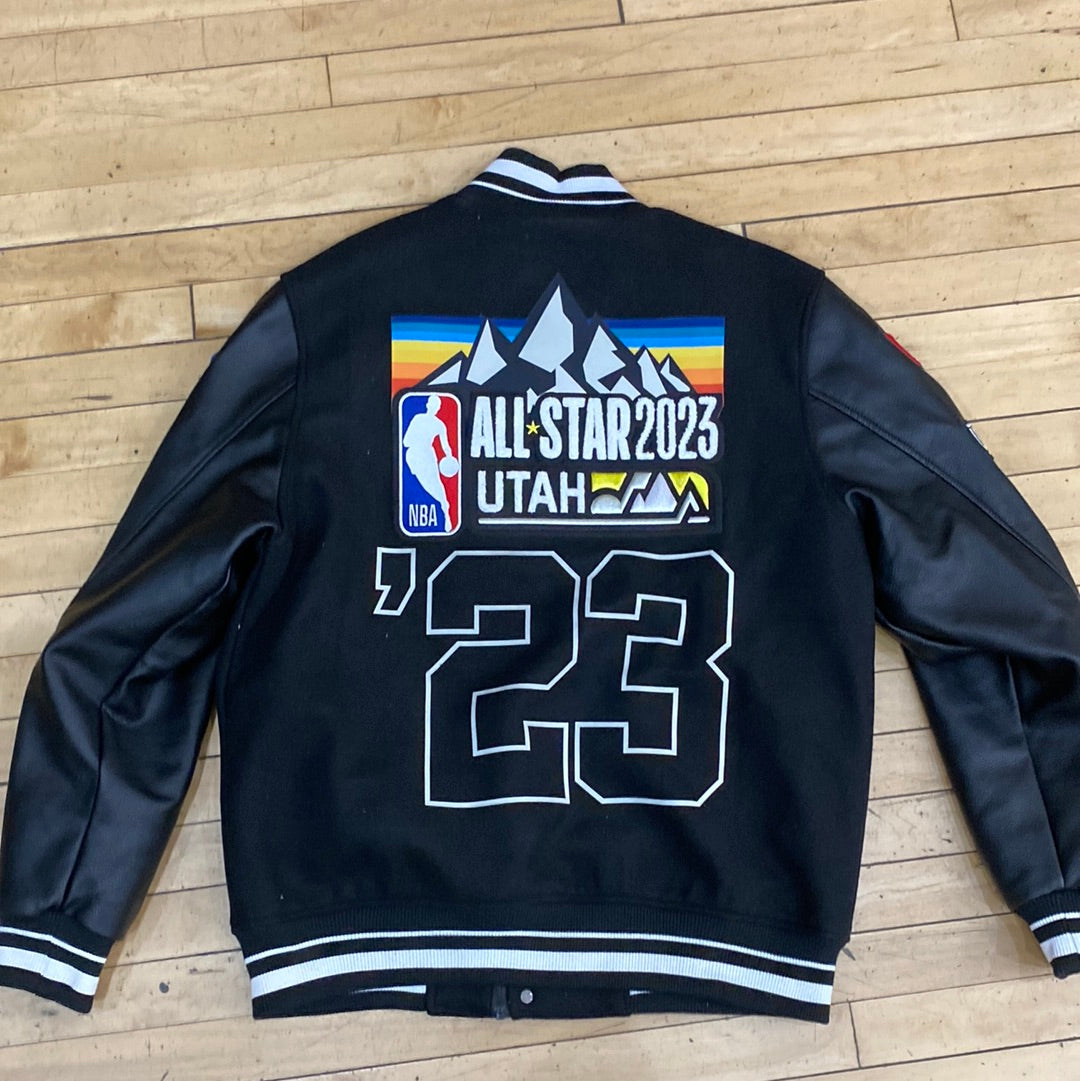 NBA All Star Black Varsity Jacket Size XL (MKE) TRUSTEDCLUB