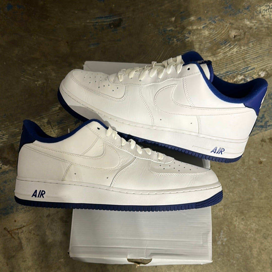 Nike AF1 White Blue Sz 13 (HOU) (Trusted Club)