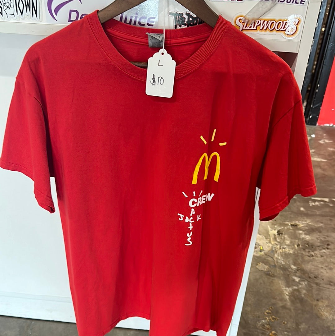 Cactus Jack mickie D Tee size L (HOU) (Trusted Club)