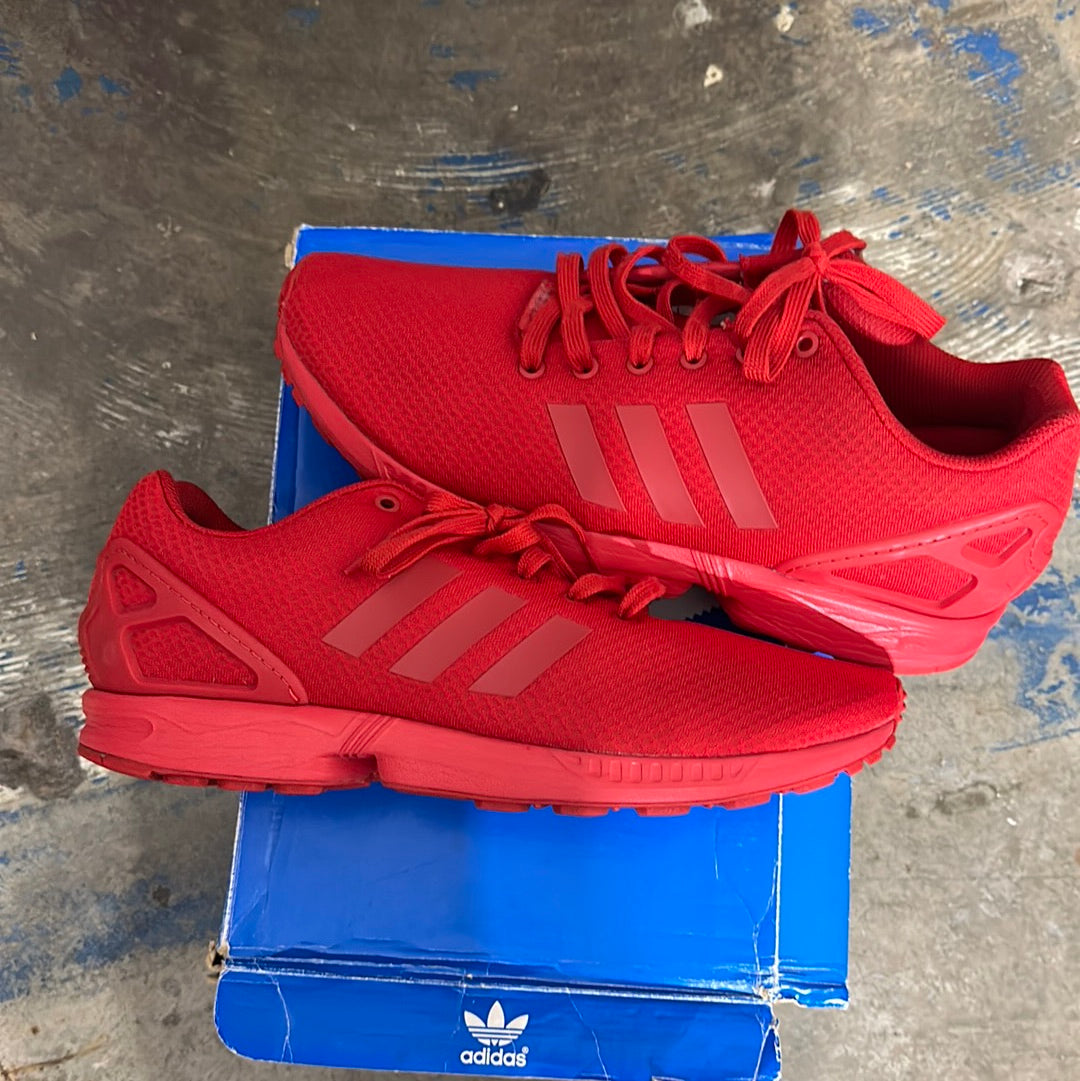 Adidas ZX Flux Red Sz 12 (HOU) (Trusted Club)