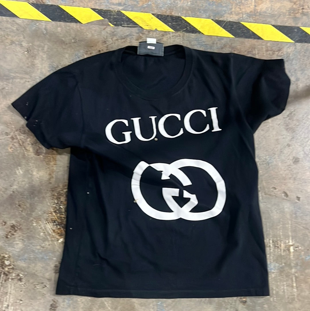 Gucci Black Tee Size S (HOU) (Trusted Club)