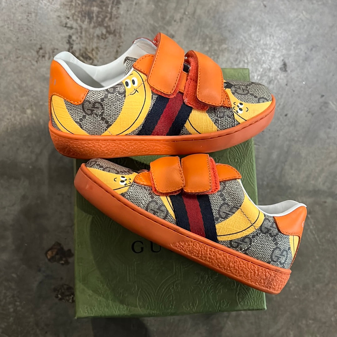 Gucci Ace Low Banana Size 8C (Trusted club)(Hou)
