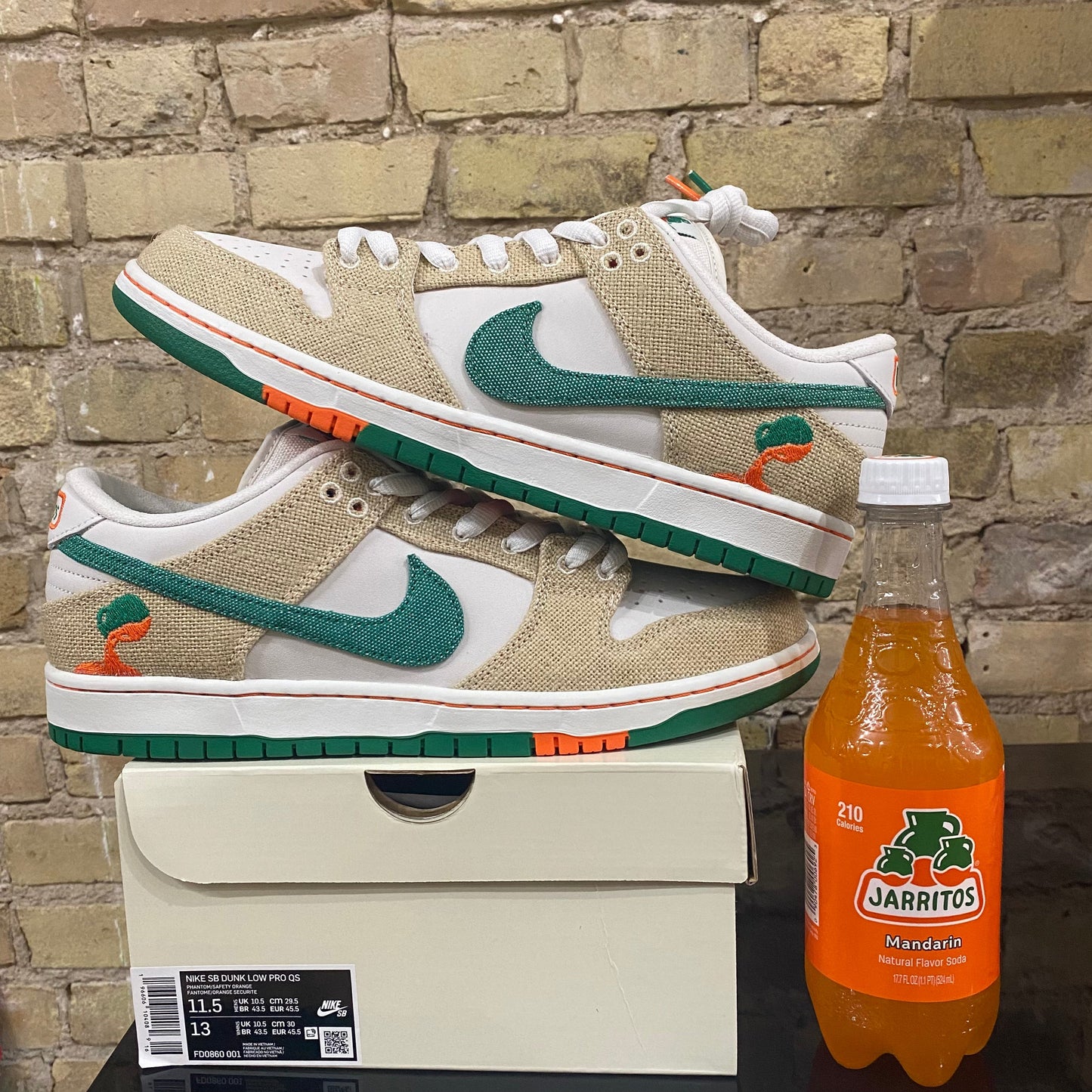 Jarritos Dunk Size 11.5 Retail giveaway  (MKE) TRUSTED CLUB