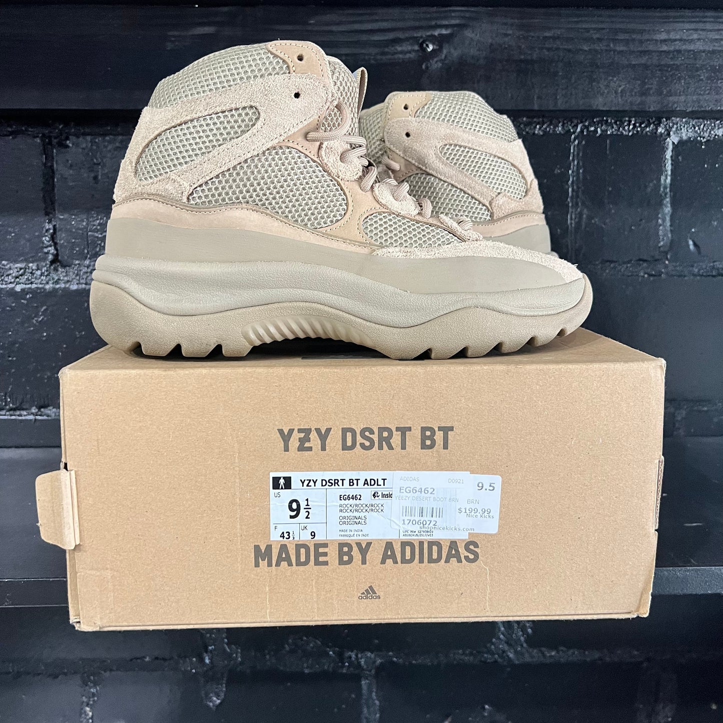 Adidas Yeezy DSRT Boot Size 9.5 (trstdclub)(Hou)