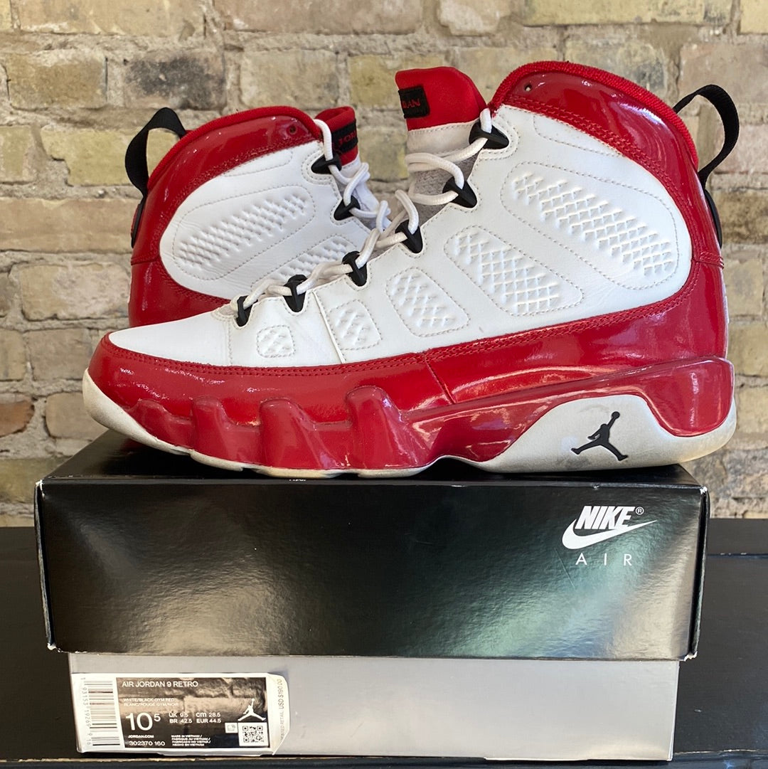 Jordan 9 White Gym Red Size 10.5 (MKE) TRUSTEDCLUB