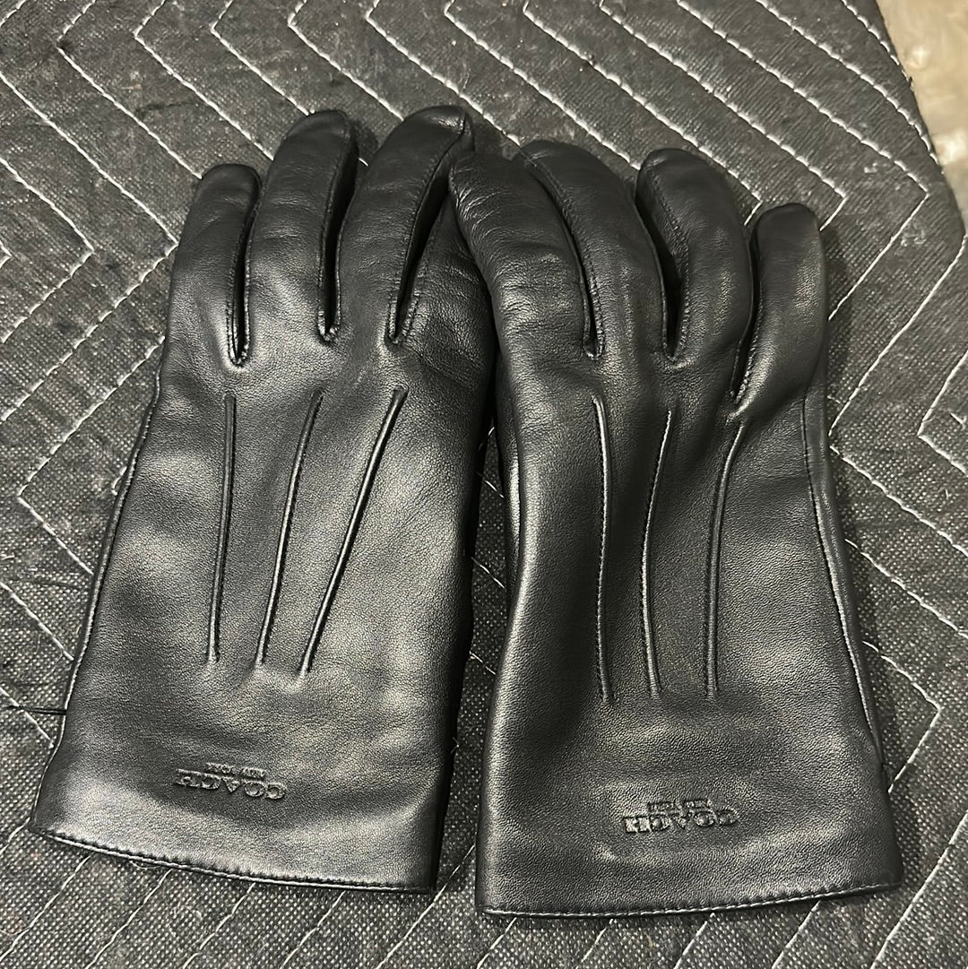 Coach Leather Gloves Sz M  (HOU) ( TrustedClub)