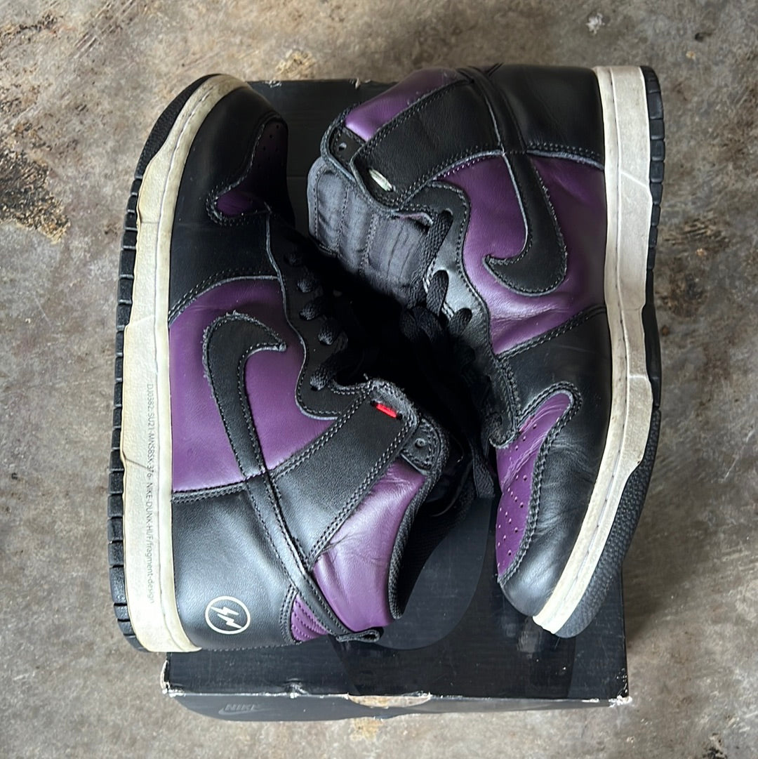 Nike dunk fragment purple size 10(trstdclub)(Hou)