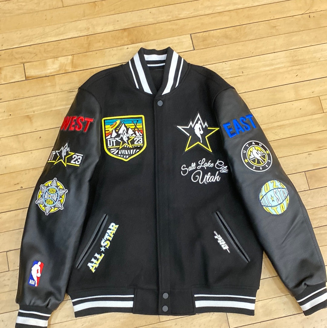 NBA All Star Black Varsity Jacket Size XL (MKE) TRUSTEDCLUB