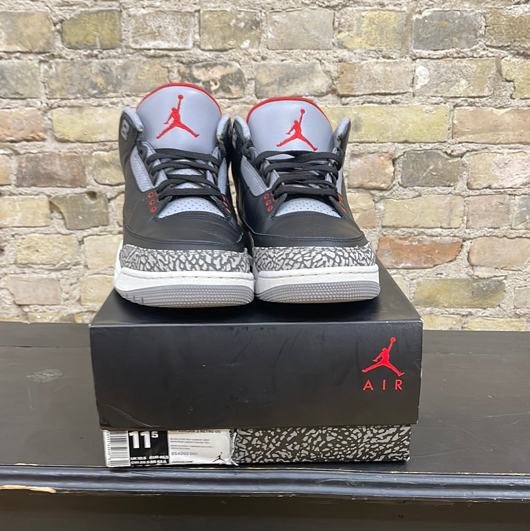 Jordan 3 Black Cement Size 11.5 PO WB Trusted Club MKE