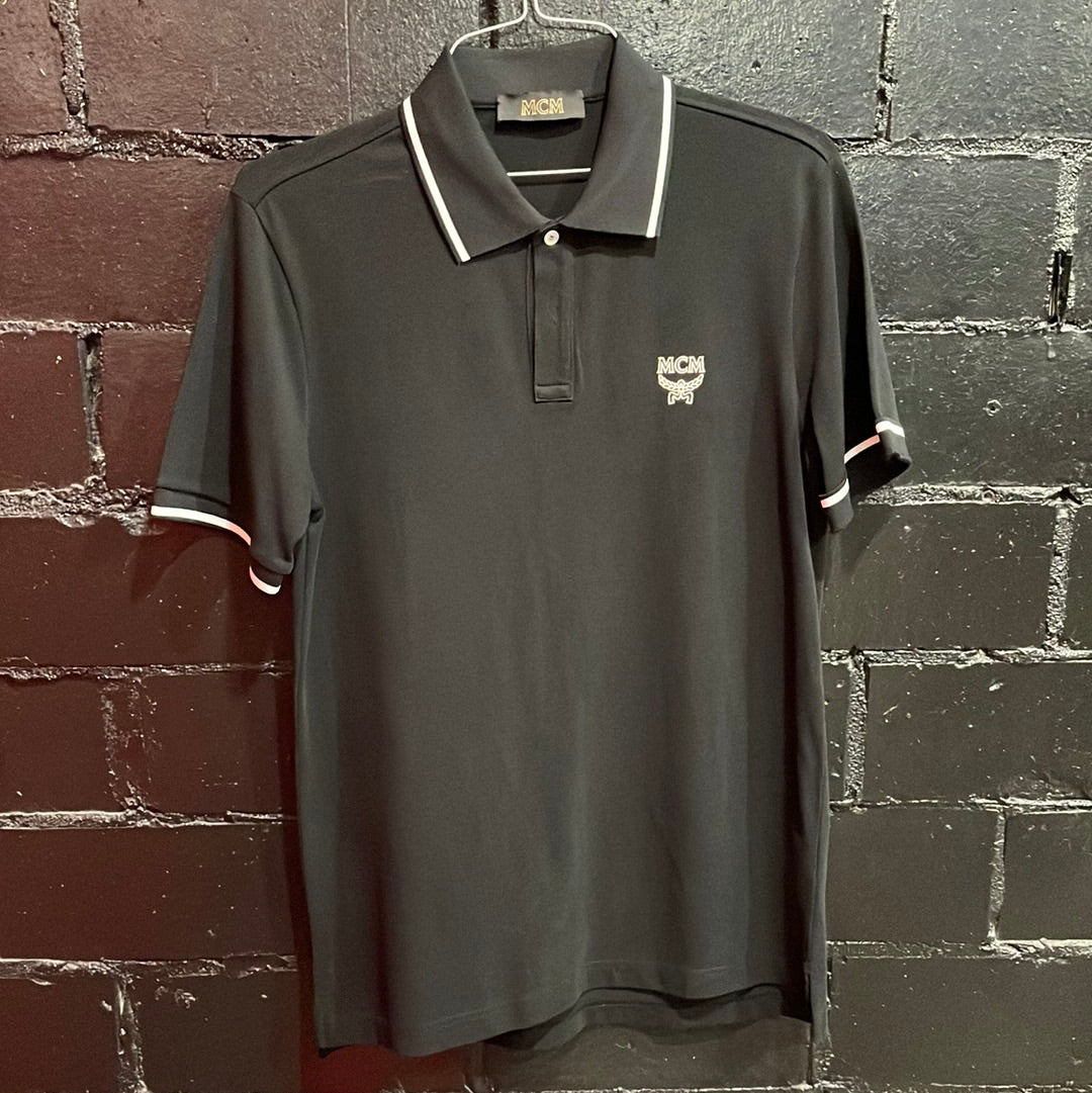 MCM Black Polo Size M (HOU) (Trusted Club)