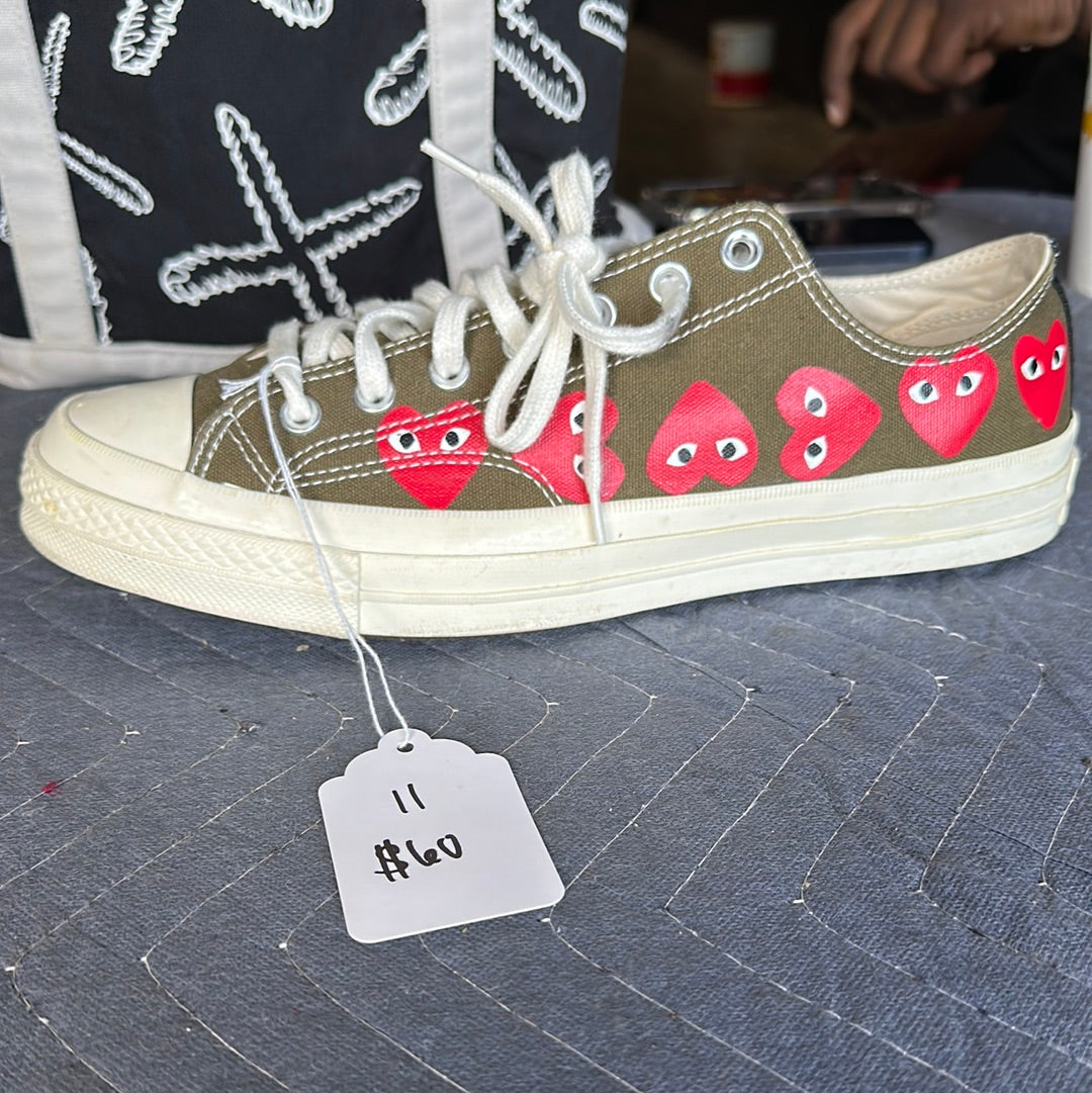 CDG Low Converse  Size 11 (HOU)(trstdclub)