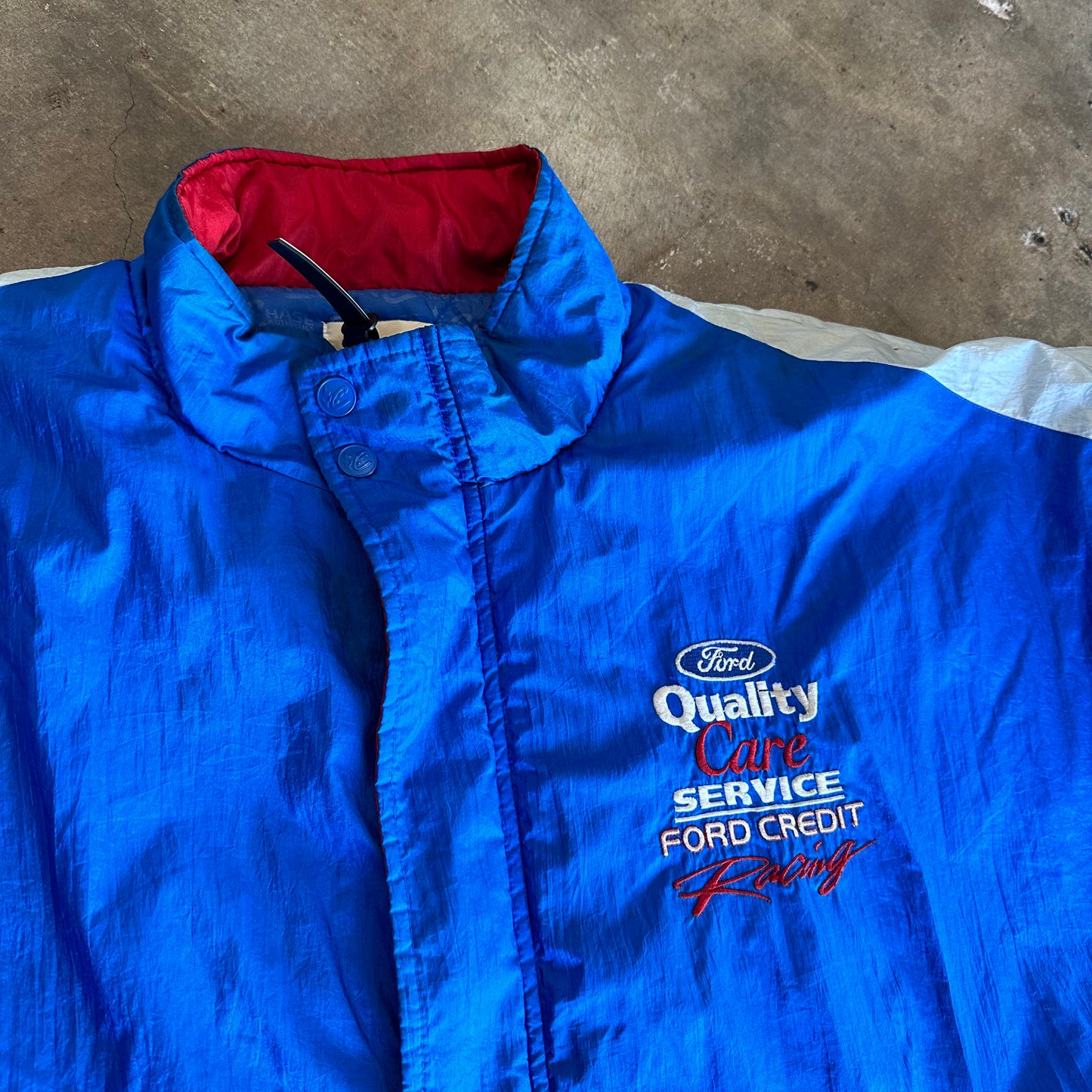 Vintage Racing Jacket Size 2XL (HOU) (Trusted Club)