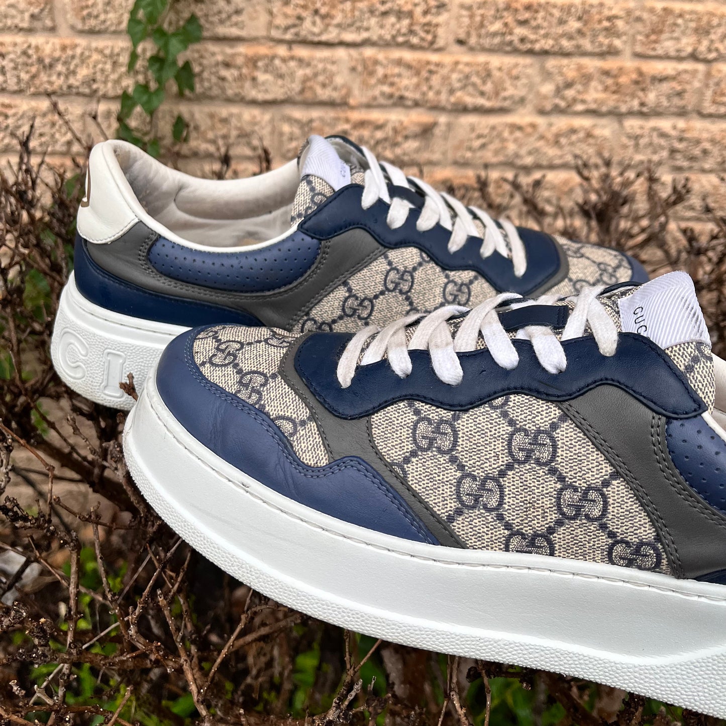 Gucci Lows Trainers Blue Size 45 (trstdclub)(Hou)