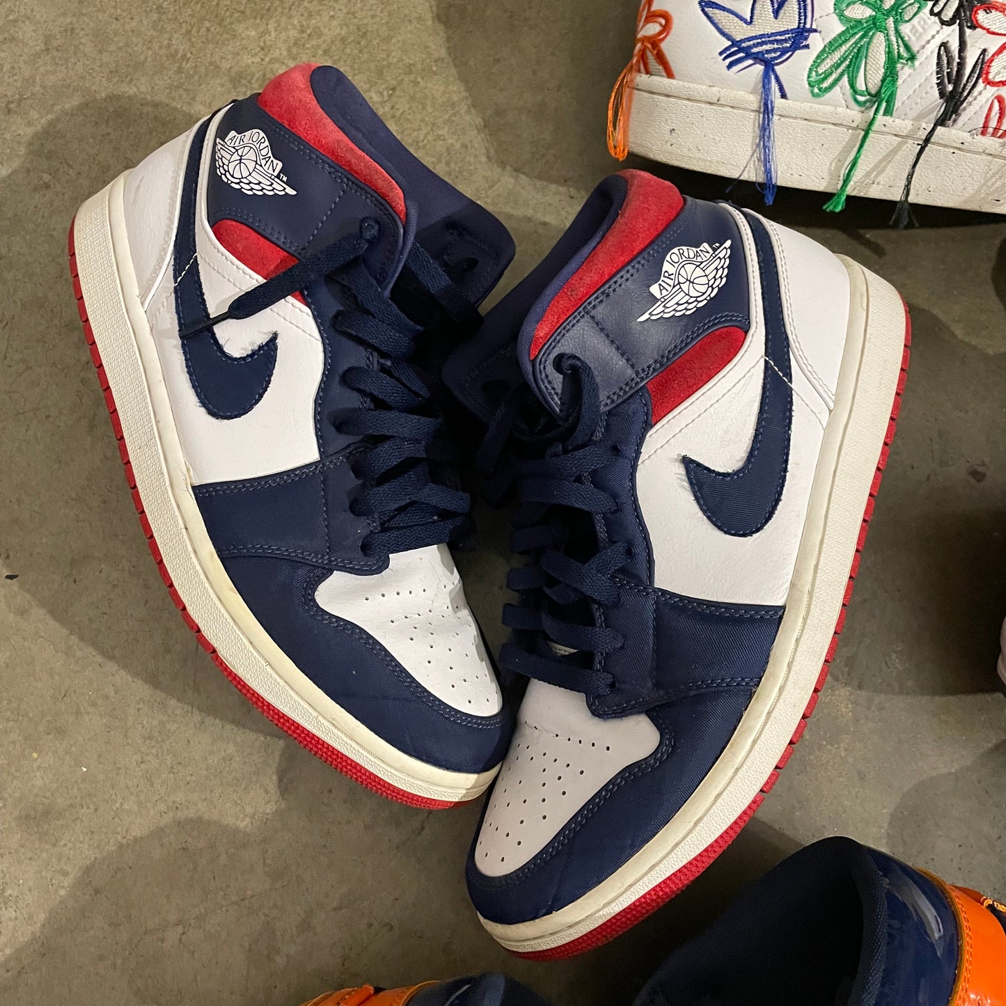 Jordan 1 Mid Olympic Size 10 (HOU) (Trusted Club)