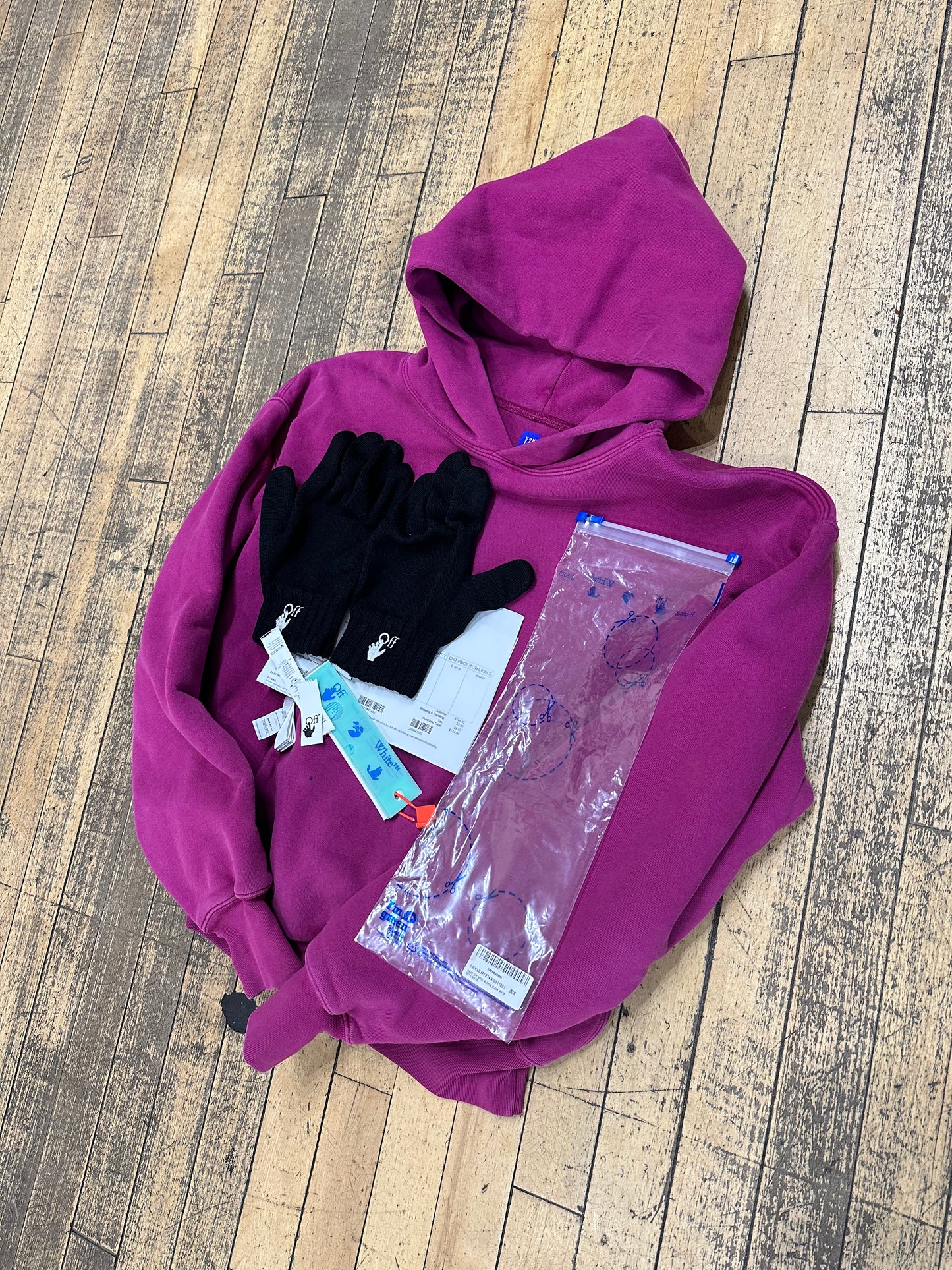 Gap hoodie and Off White Gloves (MKE) TRUSTED CLUB