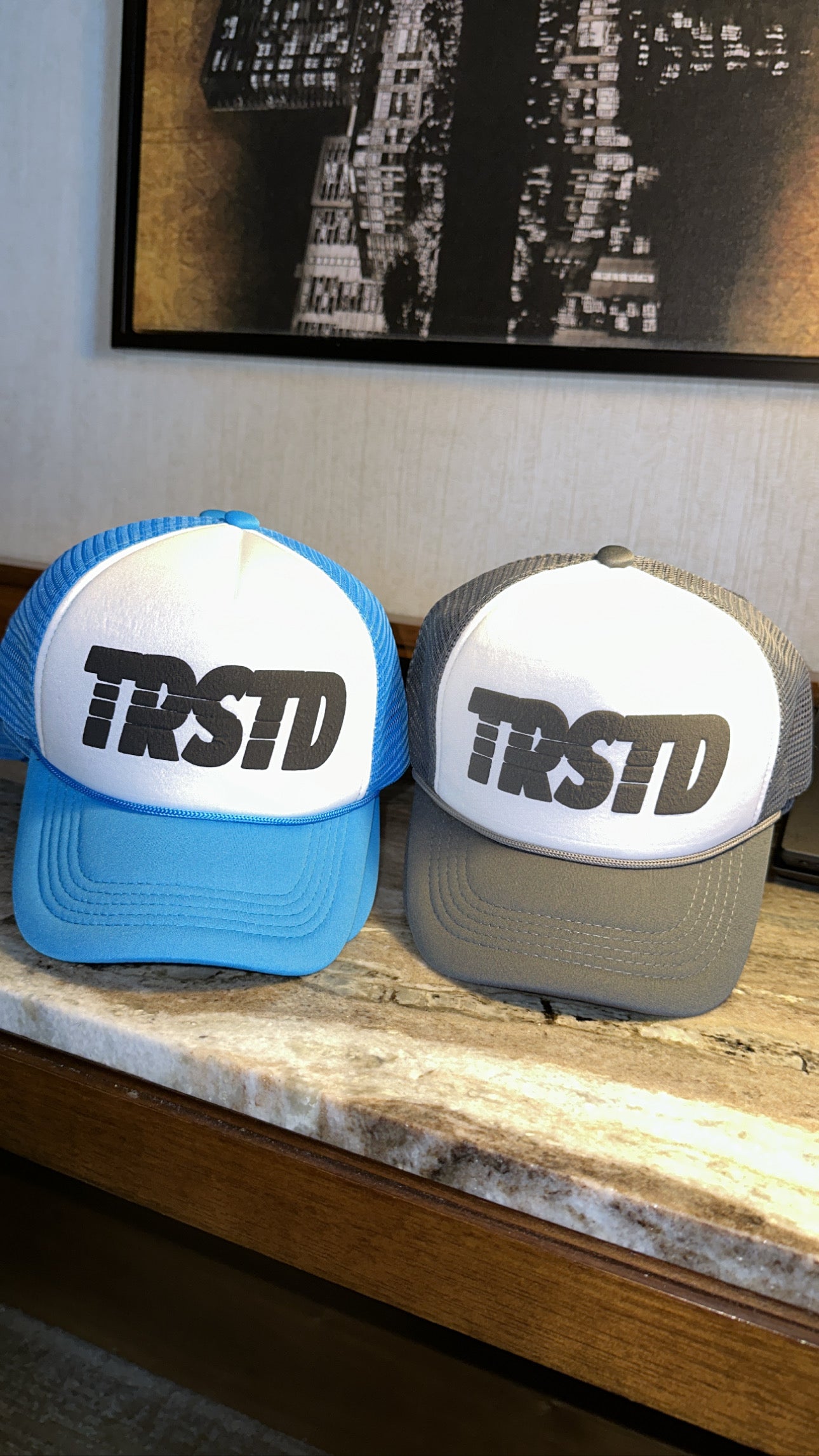 Free TRSTD Hats Grey TRUSTED CLUB