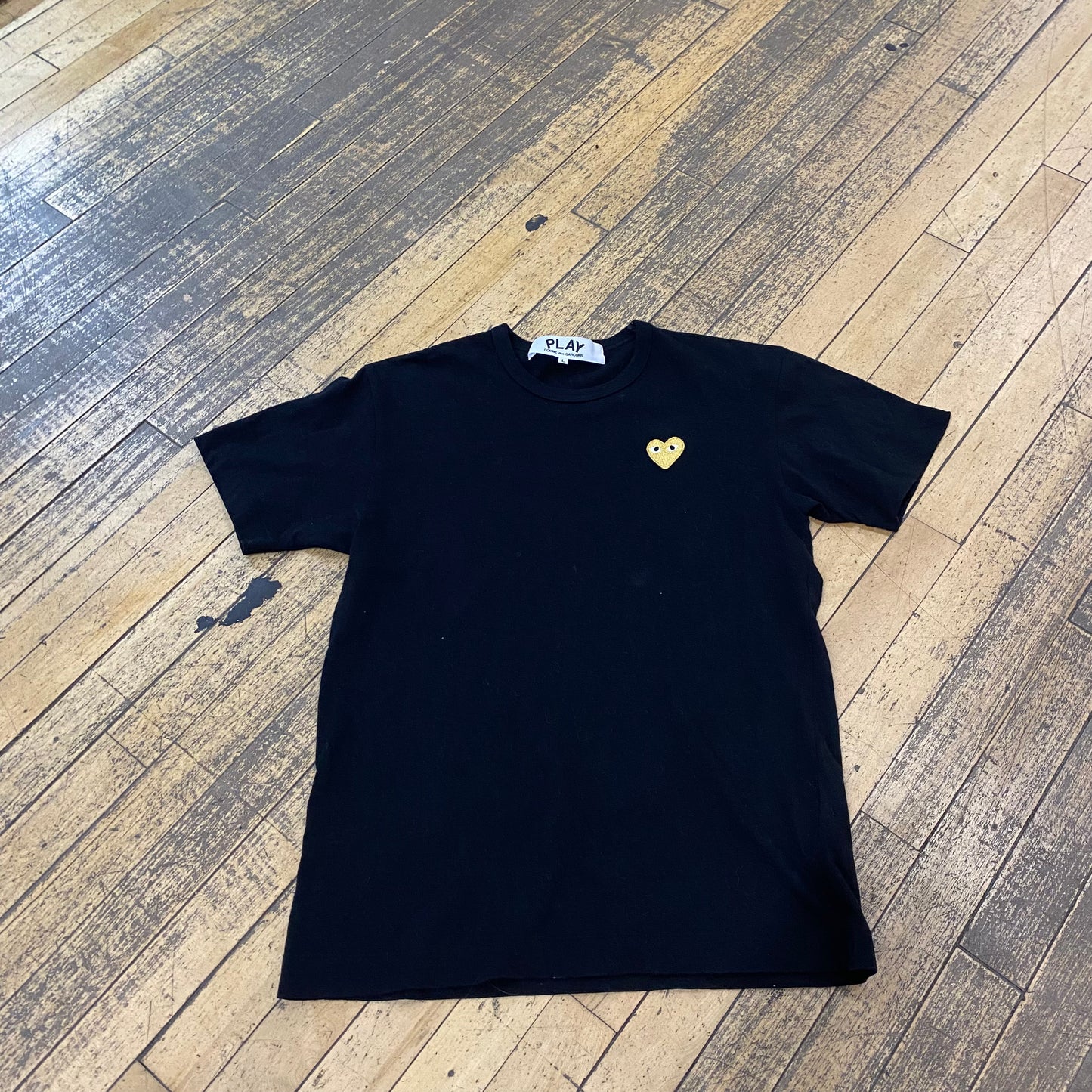 CDG Play Black/Gold Shirt Size Large (MKE) TRUSTED CLUB